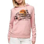 Superdry La Vl Graphic R Tröja Med Huva