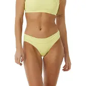 Rip Curl Women's Premium Surf Full Bikini Pant Bright Yellow