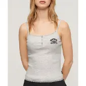 Superdry Essential Button Down ärmlös T-shirt
