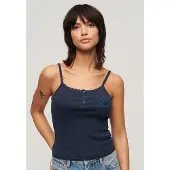 Superdry Essential Button Down ärmlös T-shirt