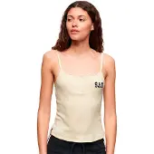 Superdry Athletic Graphic Button Cami ärmlös T-shirt