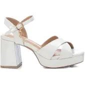 Xti för kvinnor. 14235602-HIELO Sandaler 142356 off-white (38), Vit, 8 till 10 cm, Spänne, Casual, Parti