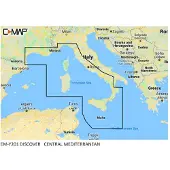 C-MAP Karta över Centrala Medelhavet