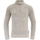 Devold Men's Bispen Wool Zip Neck Grey Melange