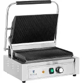 Royal Catering Kontaktgrill - 2200 W - Räfflad