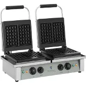 Royal Catering Våffeljärn - 2 x 2000 W - Rektangulärt