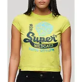 Superdry Varsity Burnout Cap T-shirt Med Korta ärmar