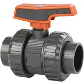 Cepex 36518 Pvc-u Ø3 Kulventiler Standardserie Pe Epdm Bsp Invändig Gänga Blå Prick