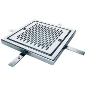 AstralPool Rostfritt Stål 00284 Aisi304 Avloppsrist I 200x200mm