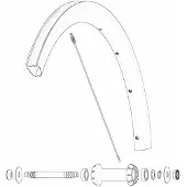 Mavic Front Cosmic Slr 40 Rb Landsvägscykelfälg