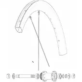 Mavic Front/rear Cosmic Sl 45 Disc Landsvägscykelfälg