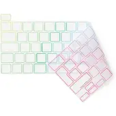 PHILBERT KB Cover för MacBook Pro 13-16’’ 2019-2022, TRNSP/Rainbow