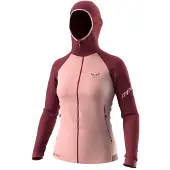 Dynafit - Fleece dam - Speed Polartec Hooded Jkt W Burgundy för Unisex - Storlek XS - Röd
