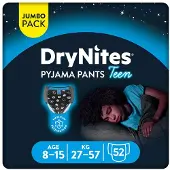 DryNites Blöjor Absorberande Underbyxor Barn 52 Enheter