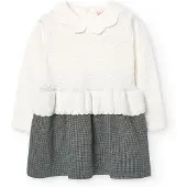 Boboli Knitwear Combined Klänning Med Långa ärmar