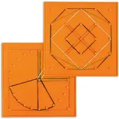 Miniland Set Med 6 Färgade Geobräden 15 Cm
