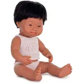 Miniland Latinamerikansk Babydocka Med Downs Syndrom 38 Cm