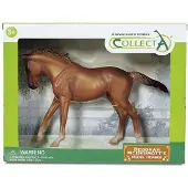 Collecta Deluxe Fullblod Brun Häst Låda 1:12 Figur