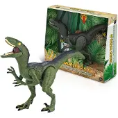 Tachan Ledad Velociraptor-figur Med Ljus Och Ljud