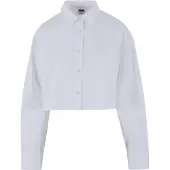 Urban Classics Cropped Oversize Blus Med Lång ärm