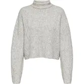ONLY Tröja 'Melanie' ljusgrå / gråmelerad