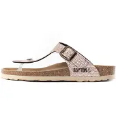 Bayton Pantolette 'Mercure' brun / vit