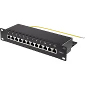 Renkforce Nätverk Patchpanel 254 mm (10) CAT 6 1 U Bestyckad