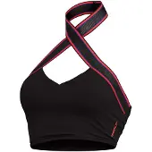 Speedo Solid Halter Crop Top Bikinitopp