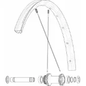 Mavic Front/rear Allroad Sl Road+ Landsvägscykelfälg