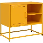 vidaXL TV-skåp senapsgul 68x39x60,5 cm stål