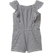 Tom Tailor Striped Overall ärmlös Jumpsuit
