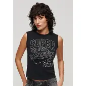 Superdry Retro Embellished ärmlös T-shirt