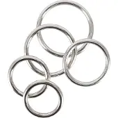 Bad Kitty - penisring set i metall - 5 delar