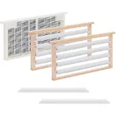 Usorteret Wiesenfield set för biodling med vingar/ramar, plast, 483 x 232 x 42 mm