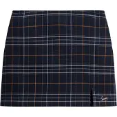 Superdry för kvinnor. W7210321A Marinblå rutig minikjol (M), Casual, Polyester, Marino