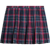 Superdry för kvinnor. W7210332A Marinrutig minikjol med midja (M), Casual, Polyester, Marino