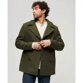 Superdry för män. M5011678A Merchant Store ullrock grön (XL), Casual, Polyester