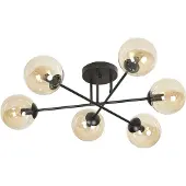 Emibig Taklampa Glassy LIGHTING, dimbar, Svart, Vardagsrum / matsal, Metall, Modern, Taklampa
