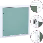 vidaXL Inspektionslucka med aluminiumram och gipsskiva 300x300 mm