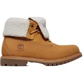 Timberland för kvinnor. TB18329R2311 Autentiska bruna vattentäta läderstövlar (37.5 W), Hud, Karta, 1 till 3 cm, Casual, Gul