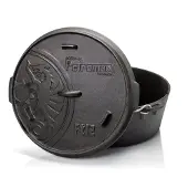 Petromax Dutch Oven FT12, platt, svart