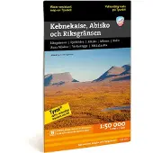 Kungsleden: Kebnekaise, Abisko och Riksgränsen. fjällkarta