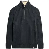 Superdry för kvinnor. W6110607A Jersey Rugby Henley marinblå (S), Casual, Bomull, Marino