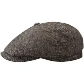 Stetson Men's Hatteras Wool Herringbone Grey Herringbone