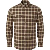 Chevalier Men's Heron Flannel Shirt Holly Green Checked