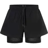 Super.natural Women's Double Layer Shorts Jet Black