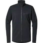 Haglöfs - Vandringskläder - Rosson Mid Jacket M True Black för UnisexTrä - Storlek L - Svart
