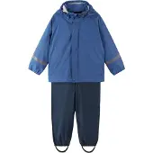 Reima Regnkläder m. Hängslen - Tihku - PU - Denim Blue - - 2 år (92) - Regnkläder