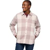Black Diamond Women's Project Lined Flannel Shirt Pale Mauve-Off White Plaid
