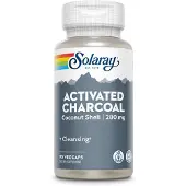 Solaray Activated Charcoal Kapslar Kokosnöt 90 Enheter
